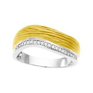 TWO TONE BRIDAL ANNIVERSARY BAND