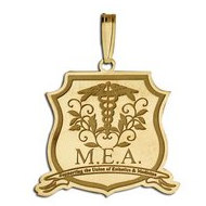 M.E.A.  Badge Style Pendant