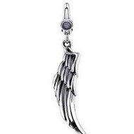 Sterling Silver Angel Wing Charm