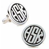 Sterling Silver Personalized "Signet" Engraveable Cufflinks