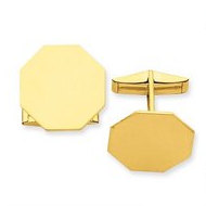 Octagon Engravable Cufflinks