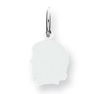 Sterling Silver Engravable Child's Face