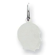 Sterling Silver Engravable Child's Face