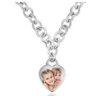 Sterling Silver Tiffany Style Heart Toggle Necklace
