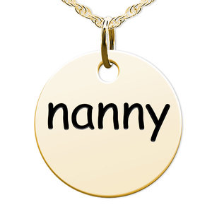 Nanny Round Disc Charm