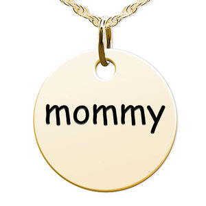 Mommy Round Disc Charm