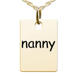 Nanny Rectangle Shaped Charm