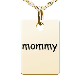 Mommy Rectangle Shaped Charm