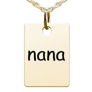 Nana Rectangle Shaped Charm