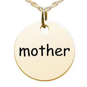 Mother Round Disc Charm