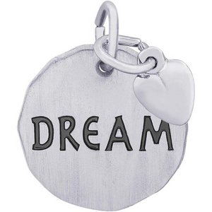 DREAM TAG W HEART ENGRAVABLE