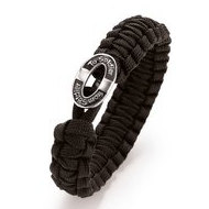 Soldier to Soldier Silver Button Clasp Bracelet
