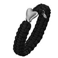 Soldier to Soldier Sterling Silver Heart Bracelet
