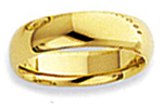 10K Yellow Gold Comfort Fit Wedding Bands