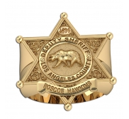 Personalized Los Angeles Sheriff Badge Ring
