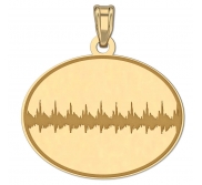 Oval Custom Print Medal