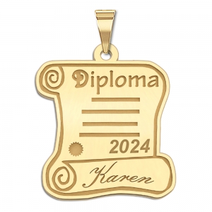 Personalized Graduation Diploma Pendant