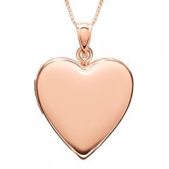 Rose Gold Plated Classic Heart Photo Locket