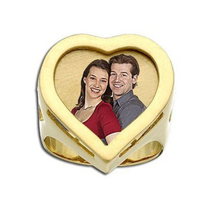 Heart Shaped Photo Lasered Ring