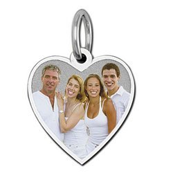 Heart with Border Photo Pendant Picture Charm