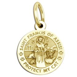 Saint Francis of Assisi     Protect My Cat   Pet Tag