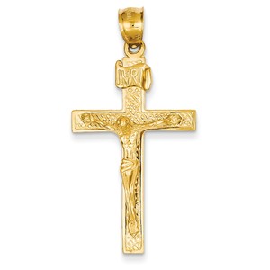 14k INRI Crucifix Pendant