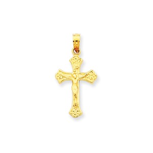 14k INRI Crucifix Charm