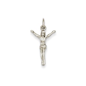 14k White Gold Jesus Charm