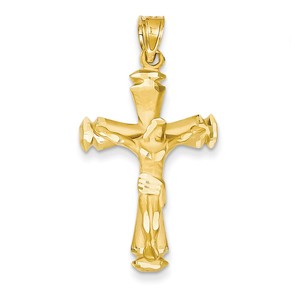 14k Polished Crucifix Pendant