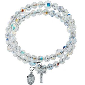 Swarovski Crystal Wrap Rosary Bracelet