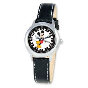 Mickey Mouse 8 4  Leather Band with Buckle Closure