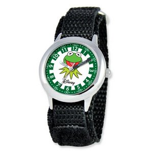 Kermit The Frog 6 3  Nylon Band With Velcro Closure
