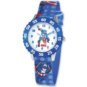 Captain America 8 4  Woven Band With Buckle Closure