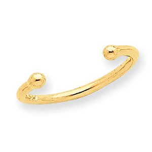 14k Yellow Gold Bead Toe Ring