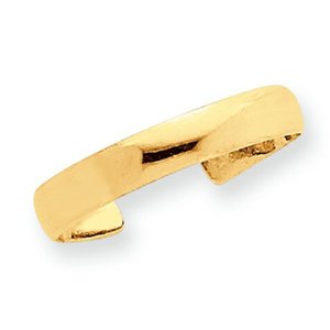 14k Yellow Gold Polished Toe Ring