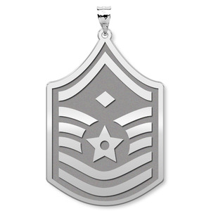 U S AirForce National Guard Master Sergeant  note Diamond  Pendant
