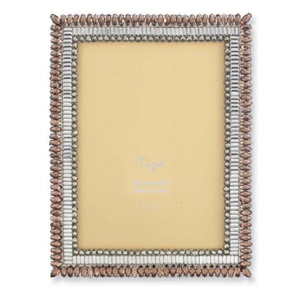 Silver Plated, Jeweled Photo Frame PG82305