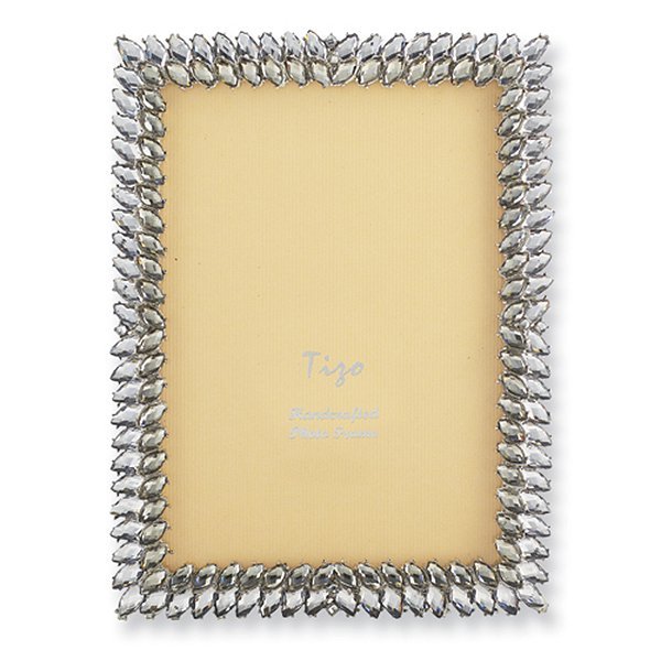 Silver Plated, Jeweled Photo Frame PG82306