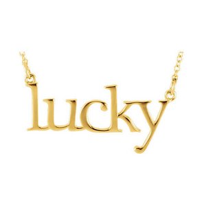 14K Gold  Lucky  necklace