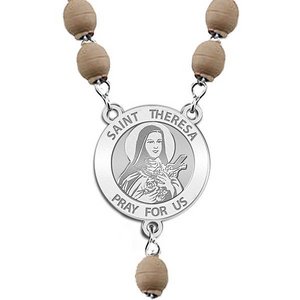 Saint Theresa of Liseux Rosary Beads  EXCLUSIVE 