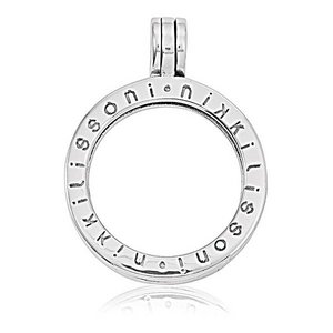 Nikki Lissoni Silver Plated 1 Inch Coin Holder