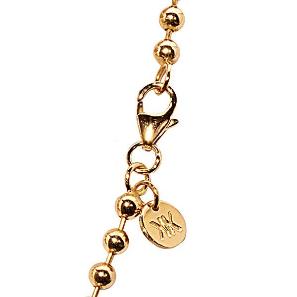 Nikki Lissoni Gold-tone 4mm Bead Chain Necklace - NY02G