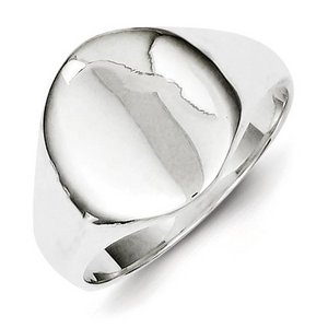 Sterling Silver Boy s Oval Signet Ring