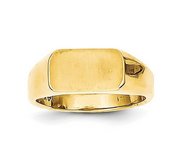 14K Gold Boy s Rectangle Signet Ring