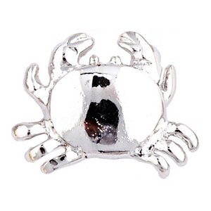 Glass Charm Locket Crab Charm