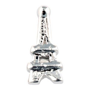 Glass Charm Locket Eiffel Tower Charm