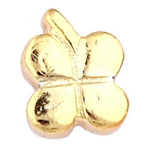 Glass Charm Locket 4 Leaf Clover Charm