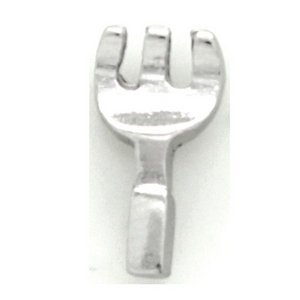 Glass Charm Locket Garden Rake Charm