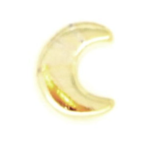 Glass Charm Locket Crescent Moon Charm