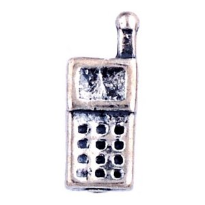 Glass Charm Locket Cellphone Charm